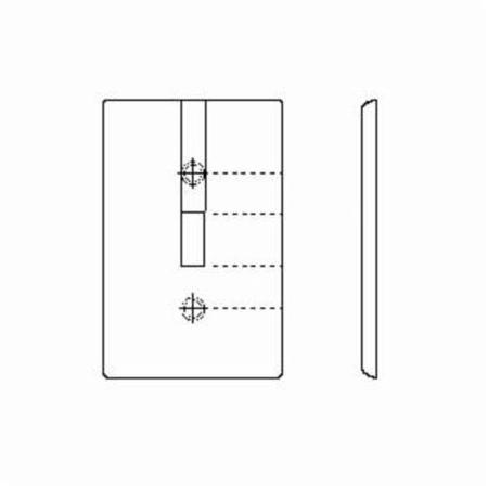 LEVITON Telephone/Cable 1 Gang Wallplate 80718-W